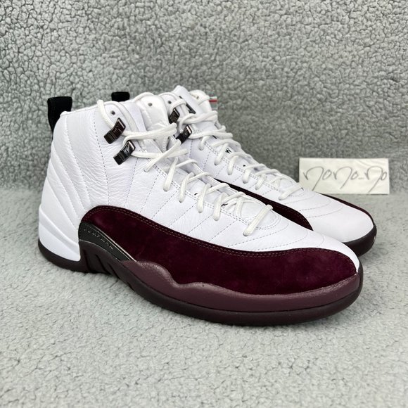 Jordan Other - Jordan 12 A Ma Maniere Men 11.5 Shoes White Burgundy Red Air Retro 2023 Sneakers